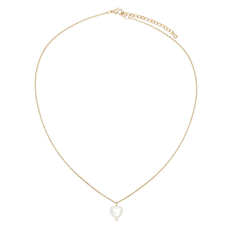 Heart Pearl Necklace