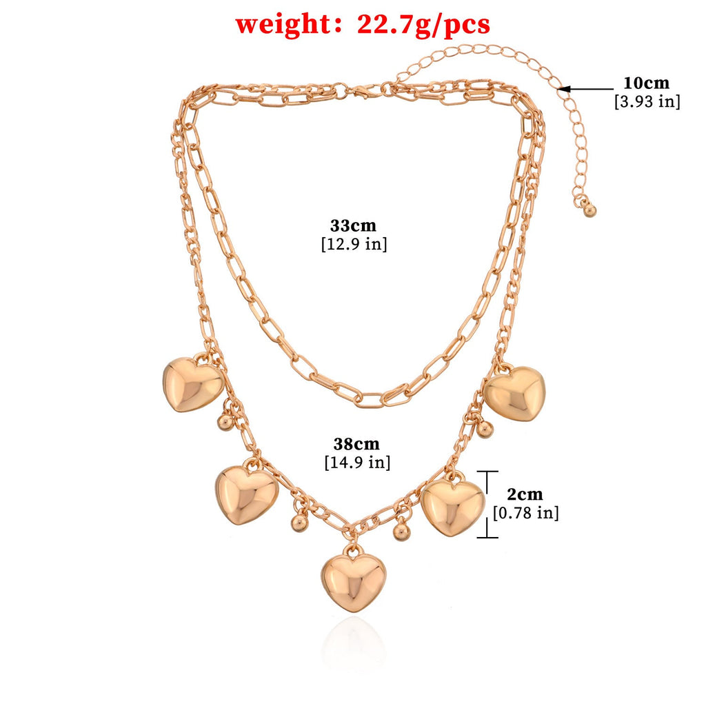 Chain Love Charm Necklace