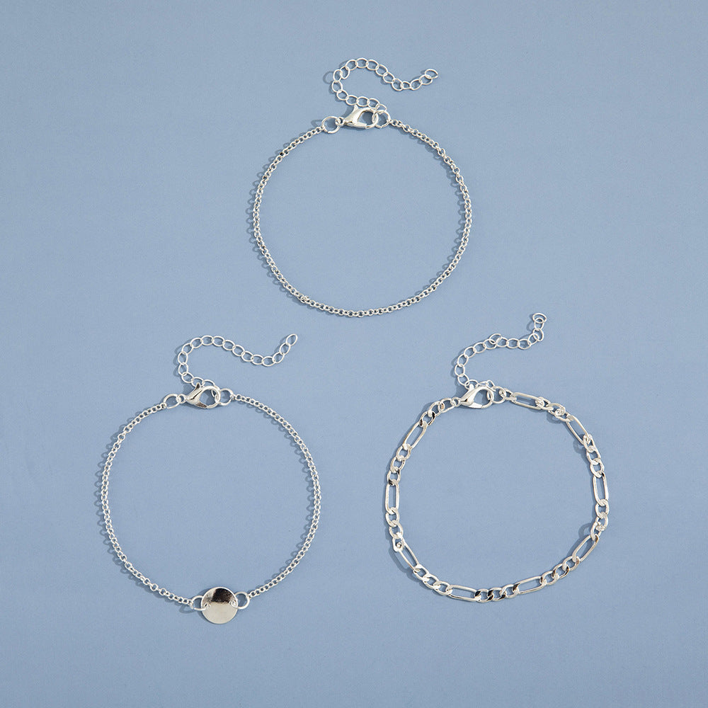 3 Elegant Chain Bracelet Set
