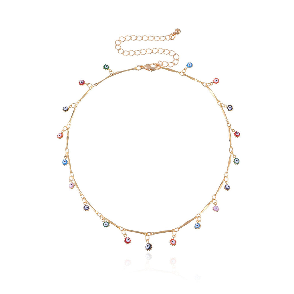 Colorful Bead Chain Necklace