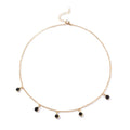 Crystal Stone Charm Necklace
