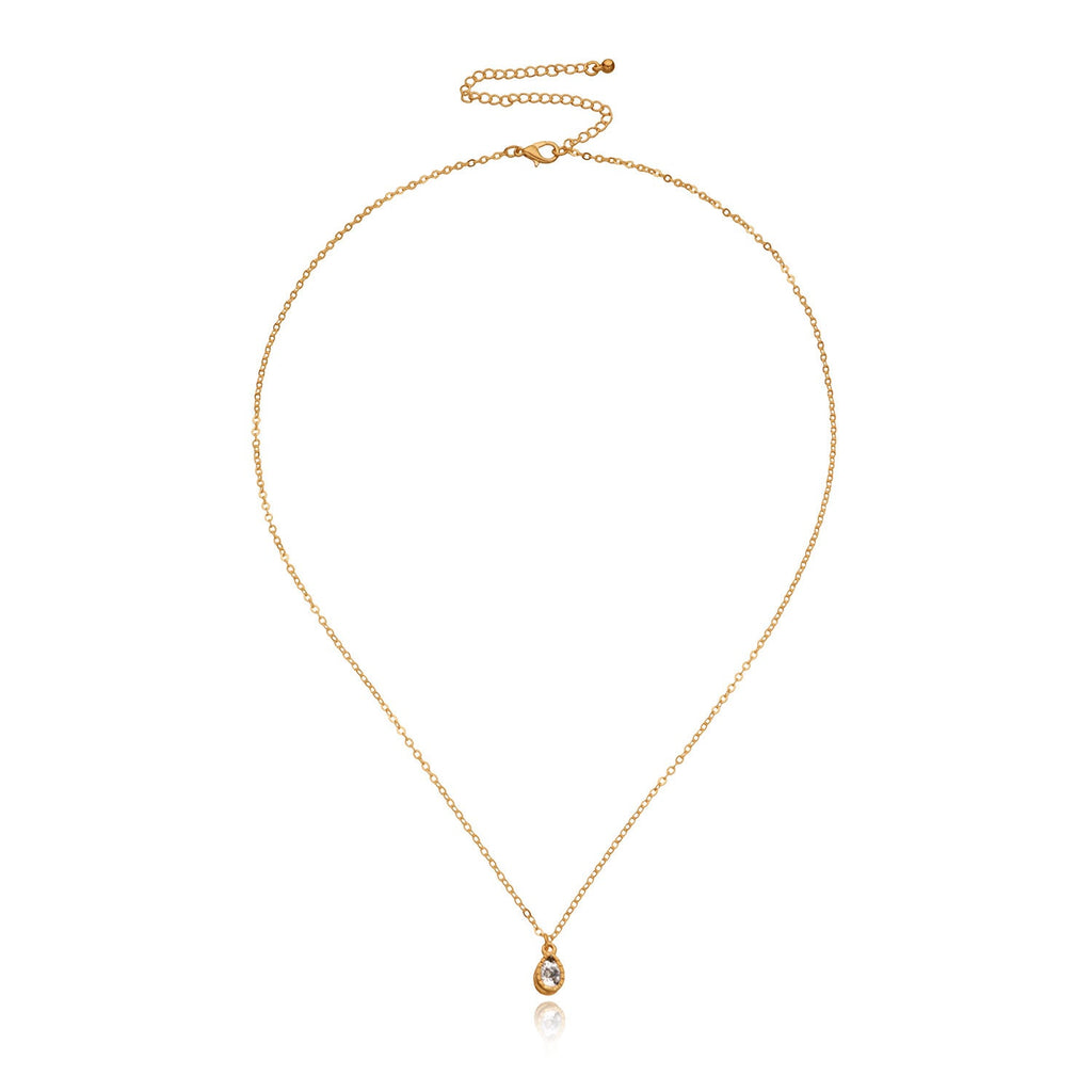 Solitaire Stone Pendant Necklace