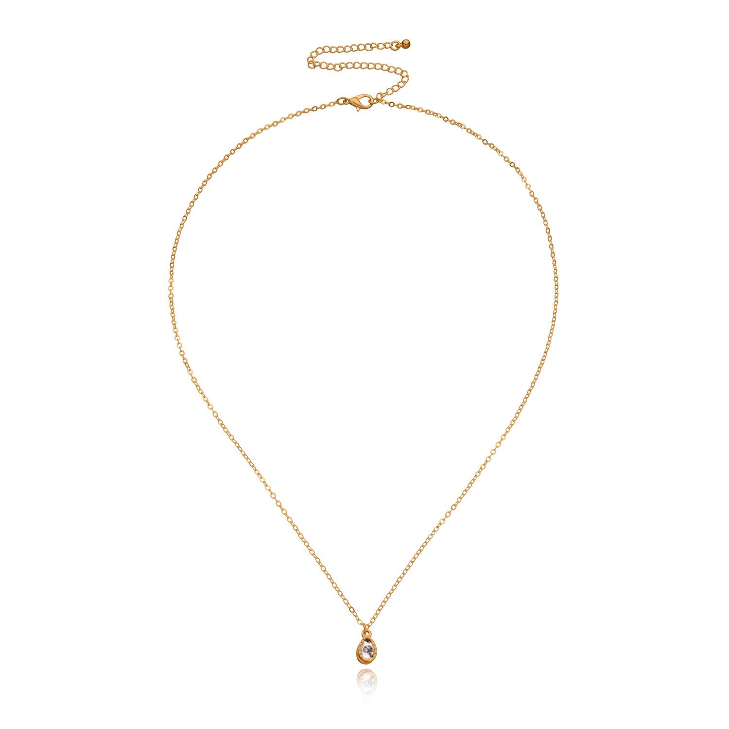 Solitaire Stone Pendant Necklace