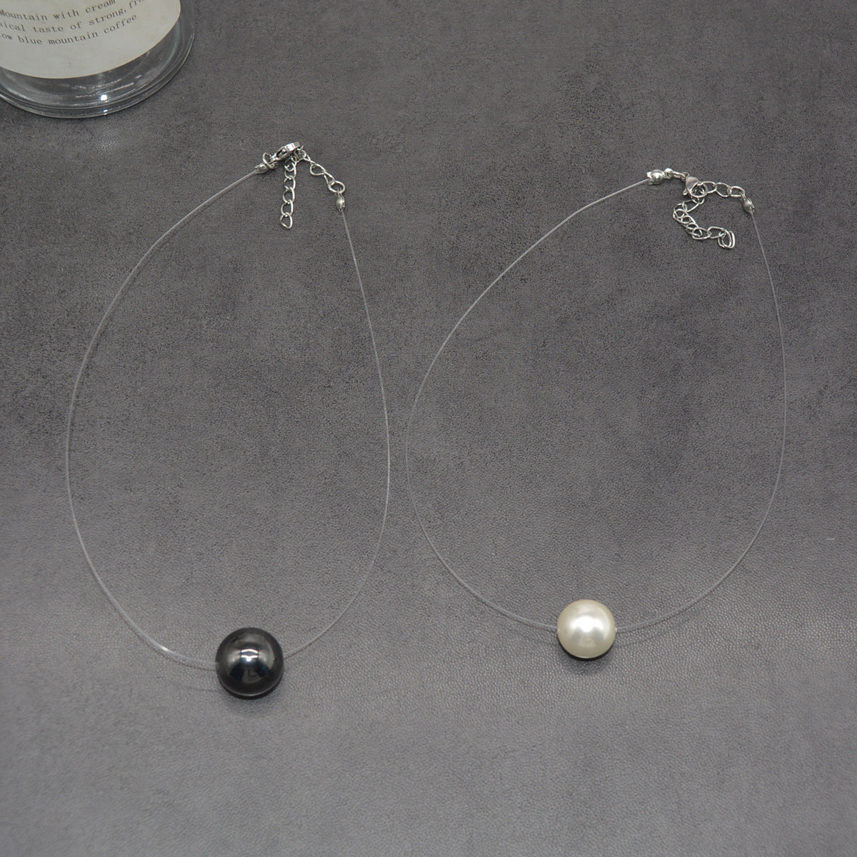 Summer Pearl Pendant Wire Chain Necklace