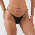 Shiny Rhinestone Multi-Layer Body Waist Chain