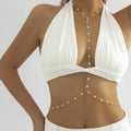 Pearl Charm Bikini Waist Belt Belly Chain