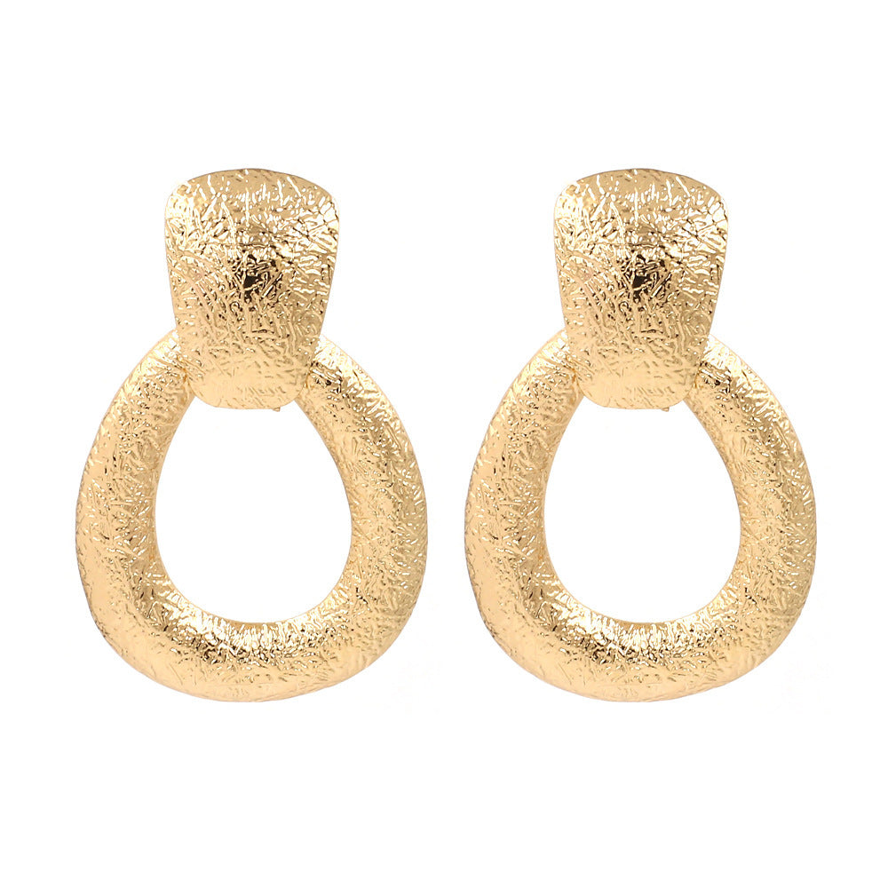 Geometric Water Drop Dangle Earrings