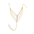 Crystal Tassel Chain Anklet Jewelry