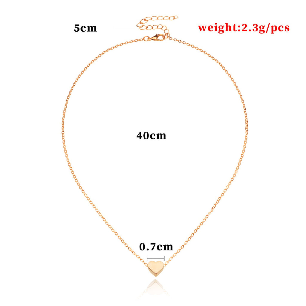 Heart Charm Choker Necklace