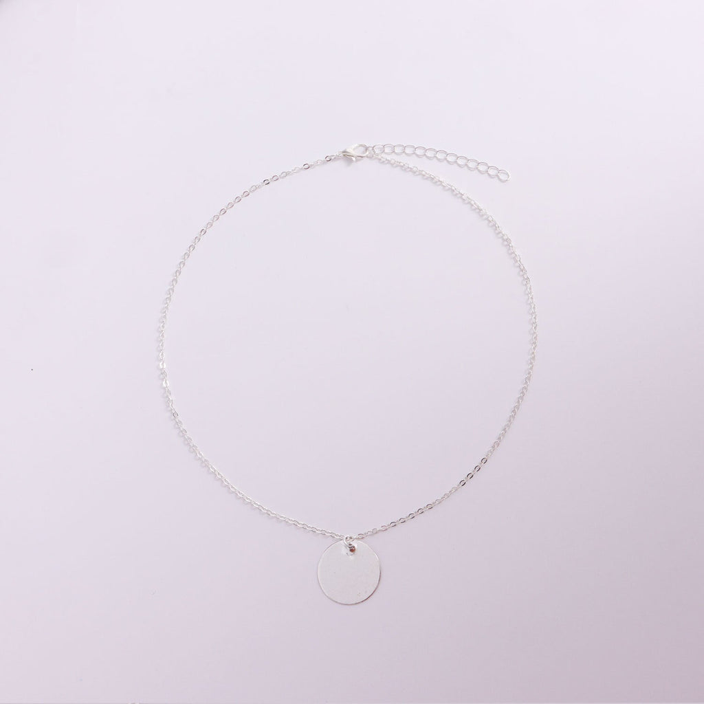 Disc Charm Pendant Necklace