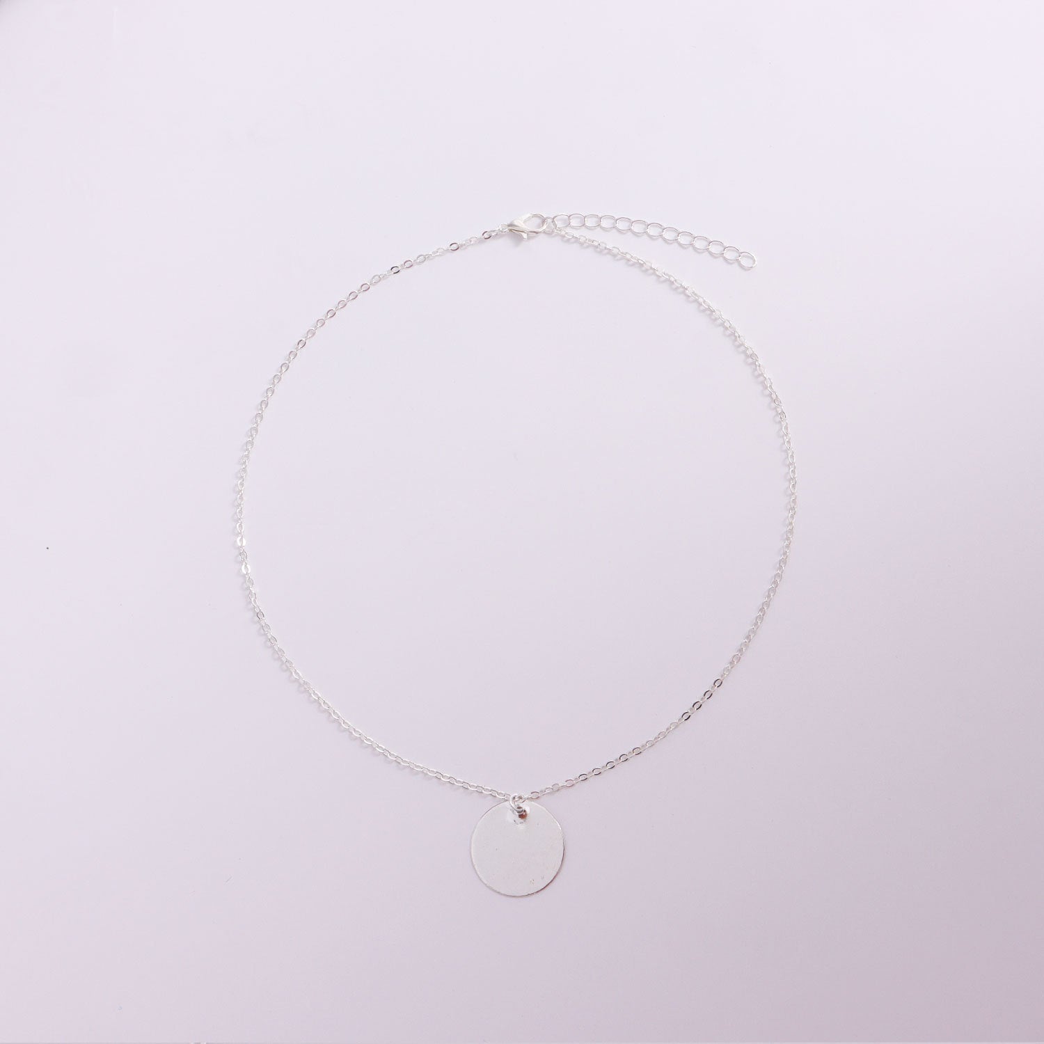 Disc Charm Pendant Necklace