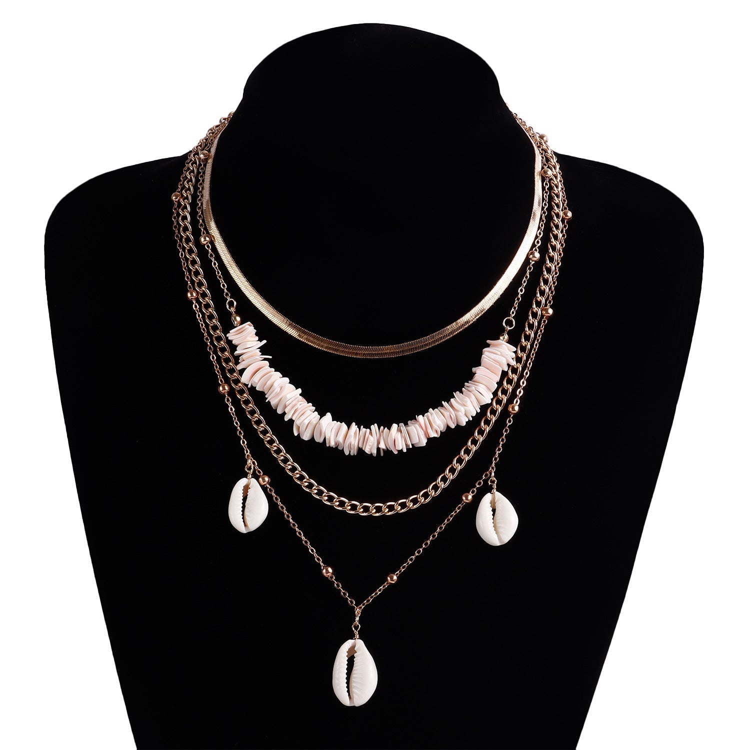 Handmade Pearl Choker Necklace Irregular Pearl Multy Layered