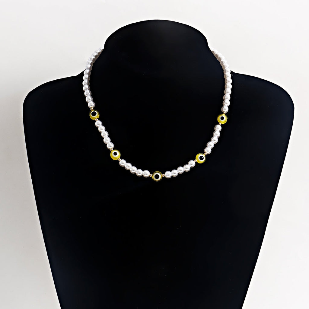 Love Imitation Beaded Pearl Necklace