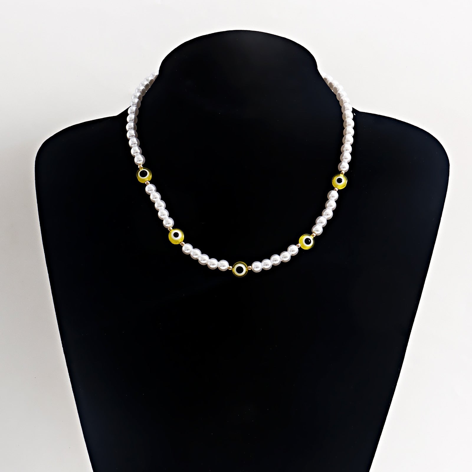 Love Imitation Beaded Pearl Necklace