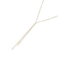 Glass Bead Tassel Necklace