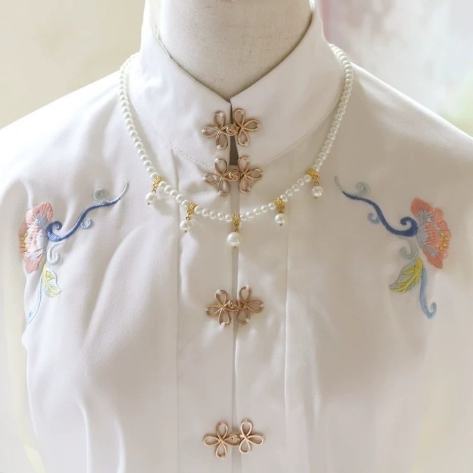 Elegant Round Pearl Drop Pendant Necklace