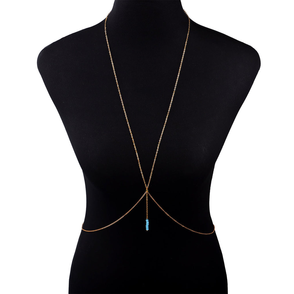 Sexy Summer Body Bikini Chest Chain Harness Jewelry