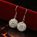 Dangle Crystal Rhinestone Ball Earring