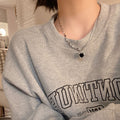Love Star Rhinestone Chain Necklace Women