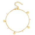 Small Round Disc Anklets Bracelet