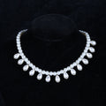 Women Faux Pearl Tassel Necklace
