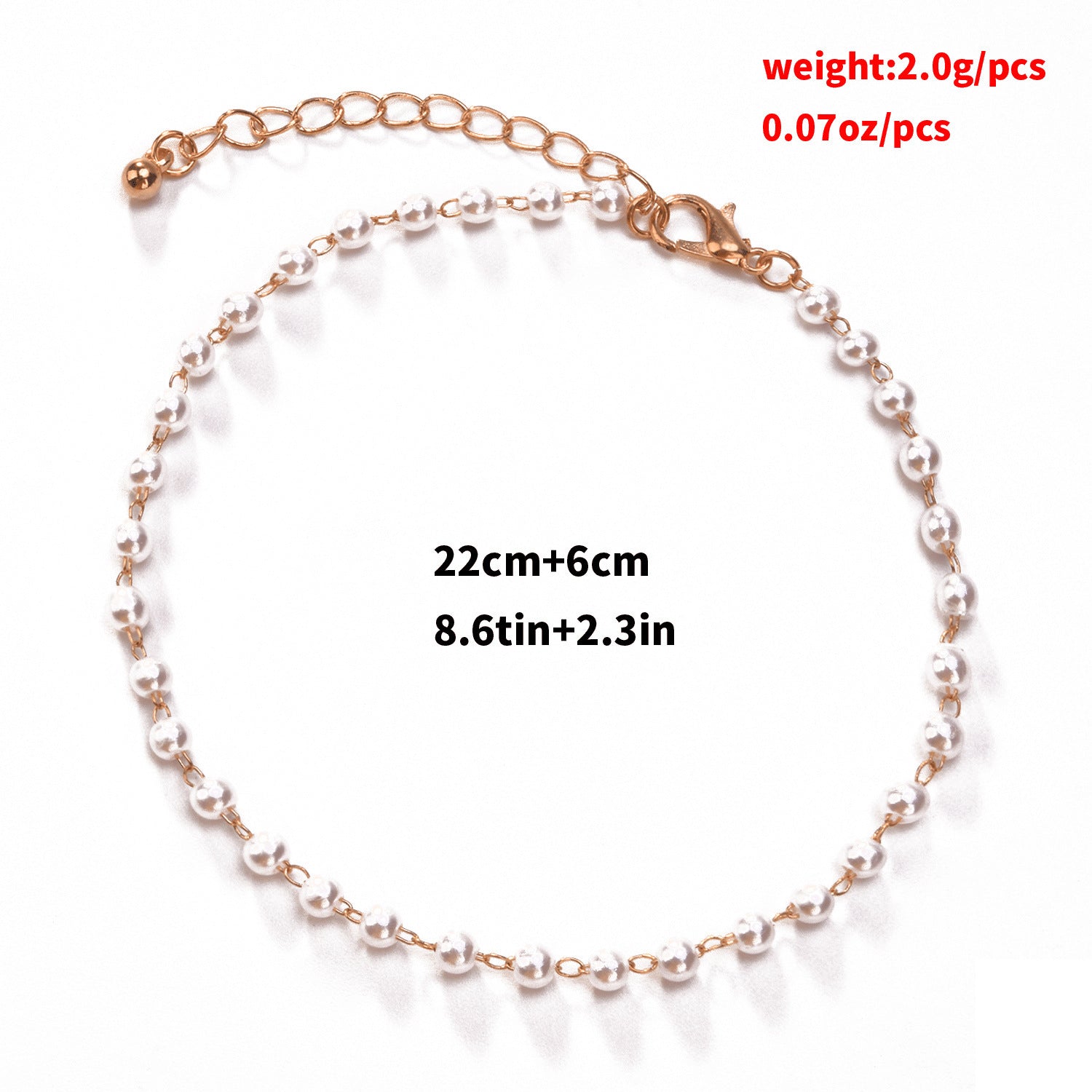Pearl Beads Foot Bracelet