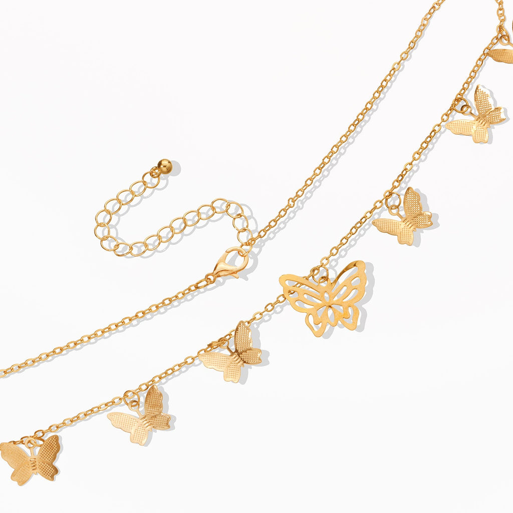butterfly Pendant Necklace for Women