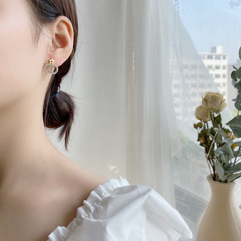 Stone Star Earrings