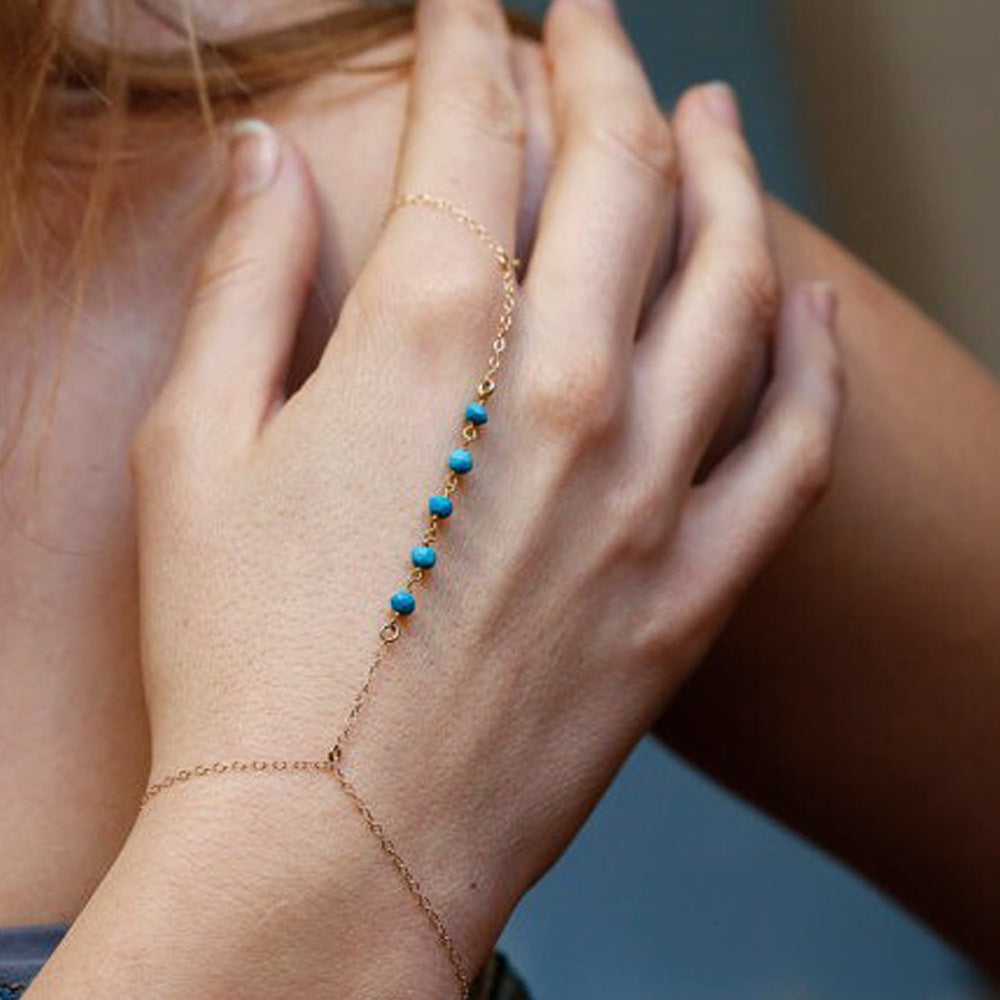 Fashion Simple Turquoise Handmade Beaded Bracelet