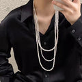 Pearl Necklace Multilayer Pearl Beaded Luxury Choker for Women