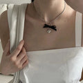 Black Velvet Bowknot Choker Necklaces