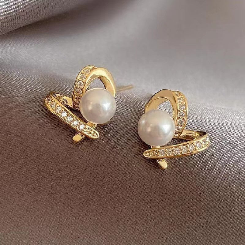 Small Hollow Love Heart Earrings