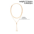 Punk Simple Double-Layer Snake Bone Chain Necklace