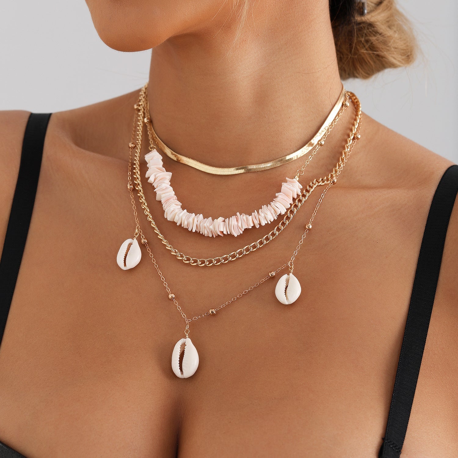 Handmade Pearl Choker Necklace Irregular Pearl Multy Layered