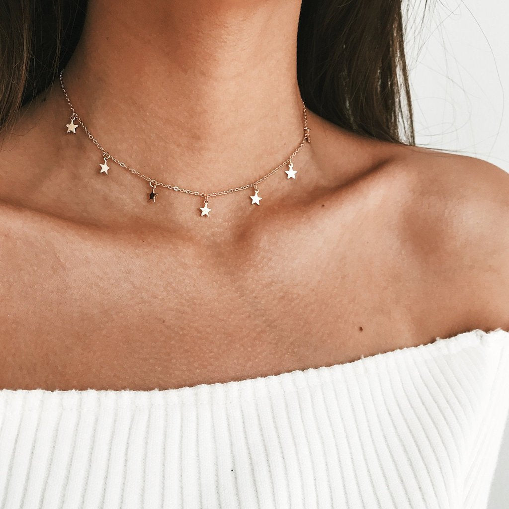 Star Tassels Choker Necklace