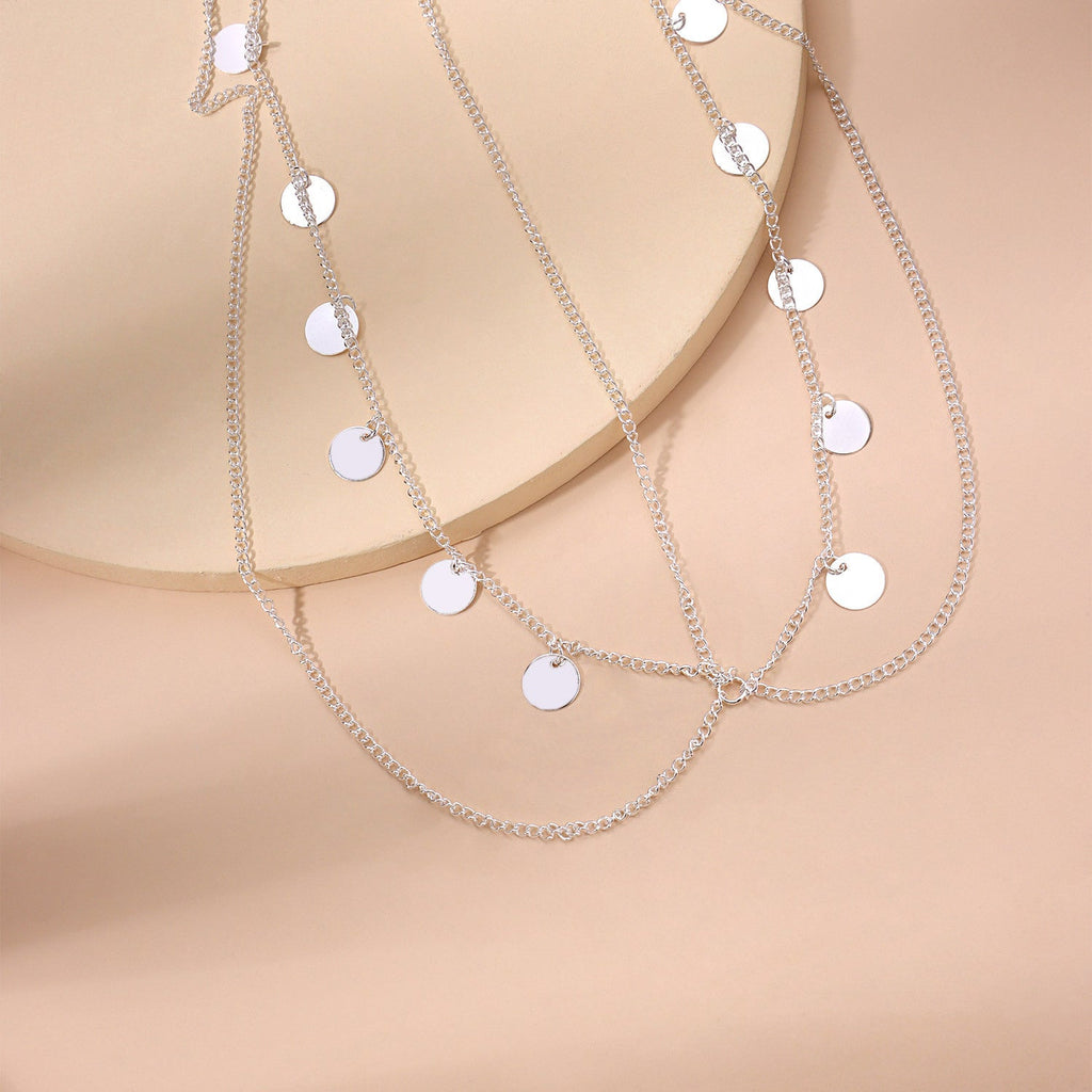 Bohemia Tassel Round Charm Head Chain