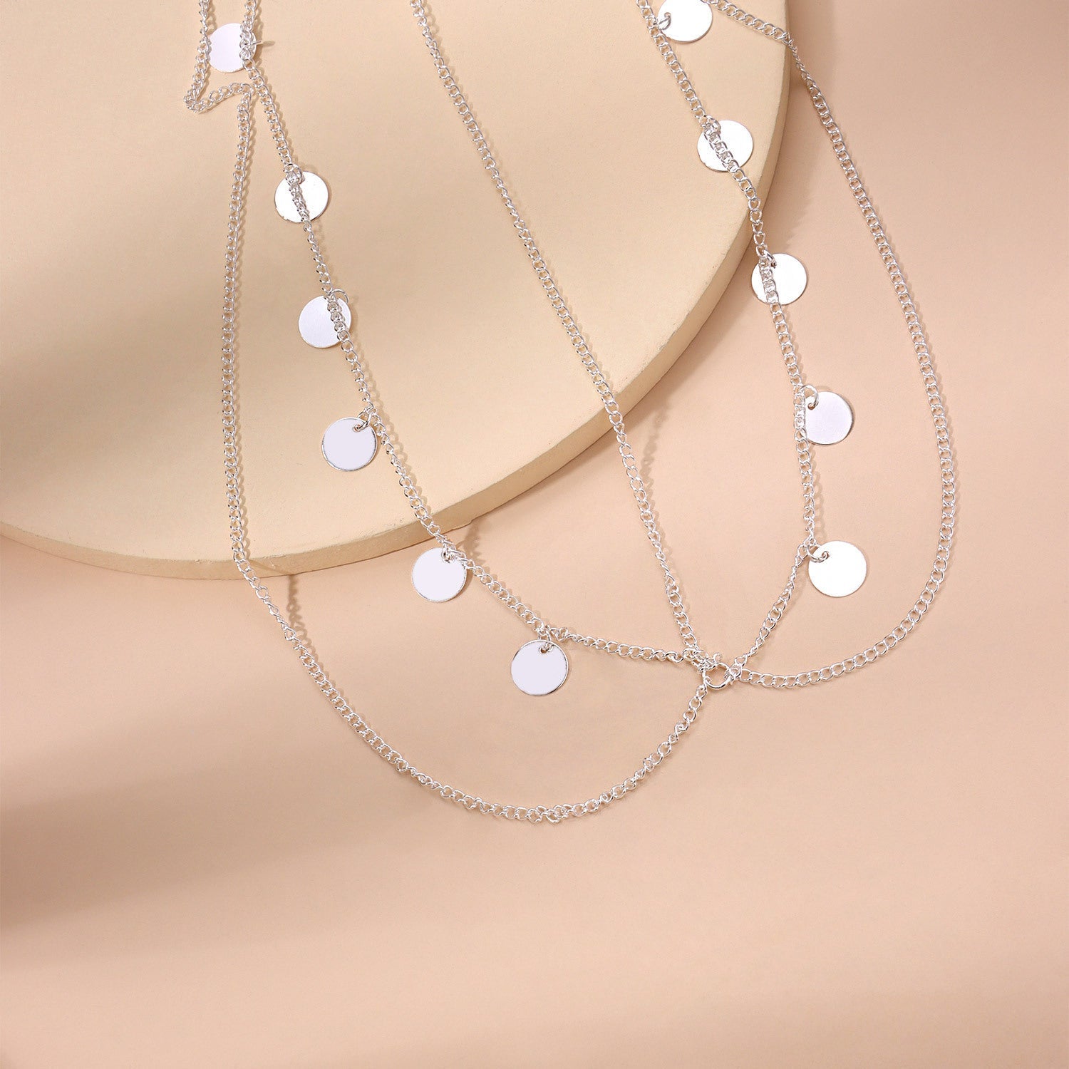 Bohemia Tassel Round Charm Head Chain