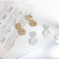 Metallic Chunky Round Earrings