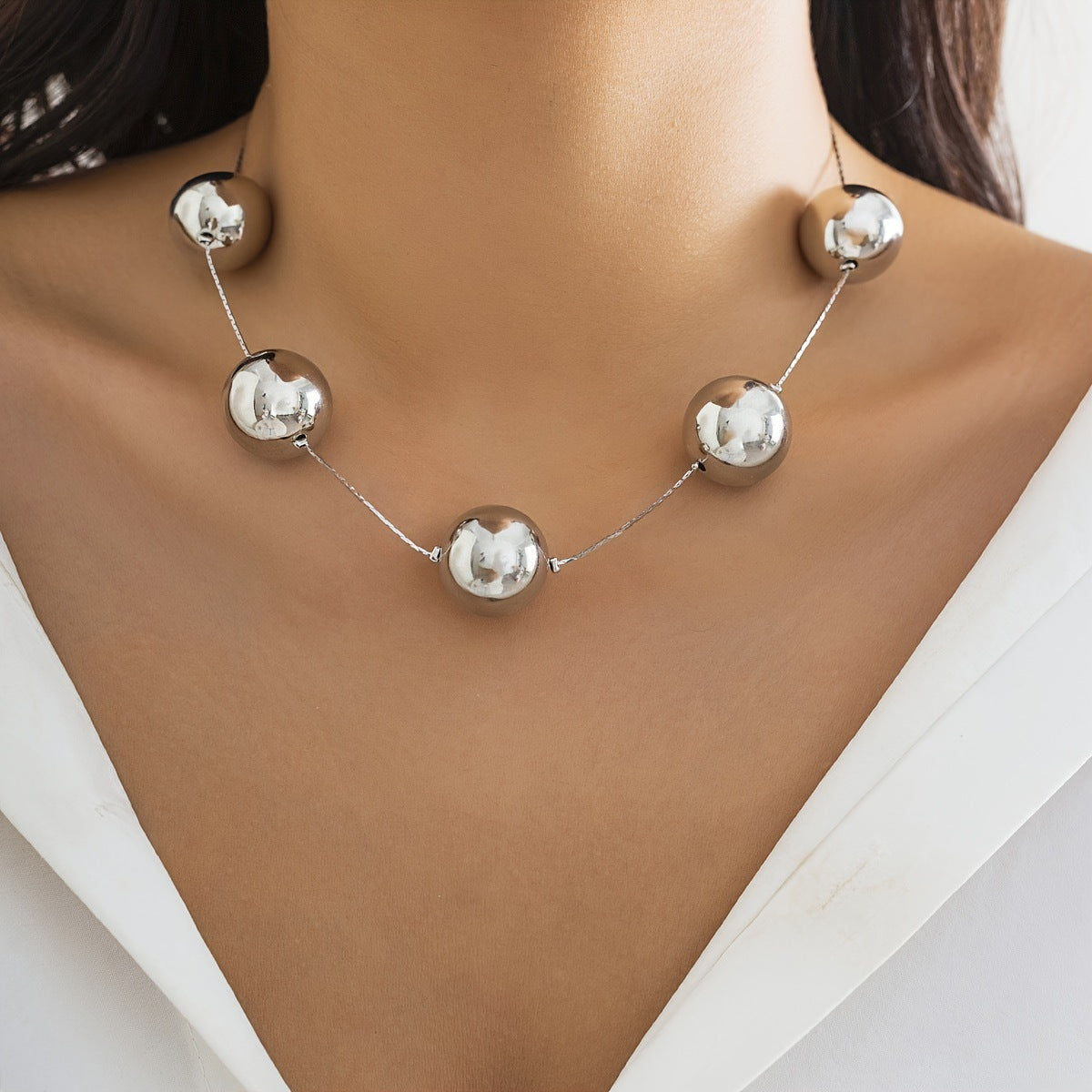 Big Round Ball Necklace