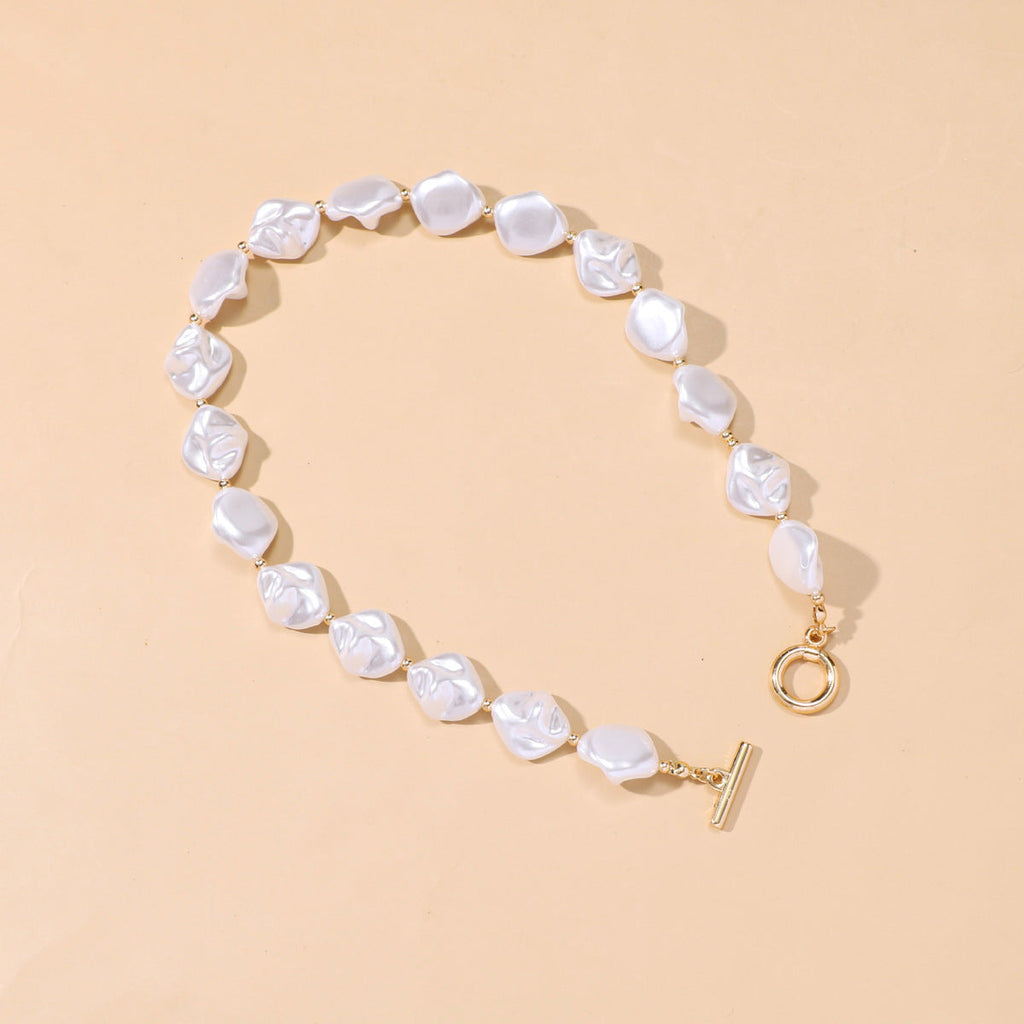 Irregular Baroque Pearl Necklace for Women