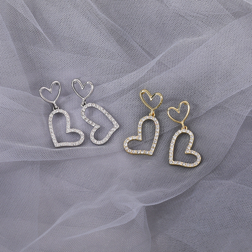 Heart Love Simple Pendant Earrings