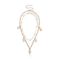 Shell Layer Chain Necklace