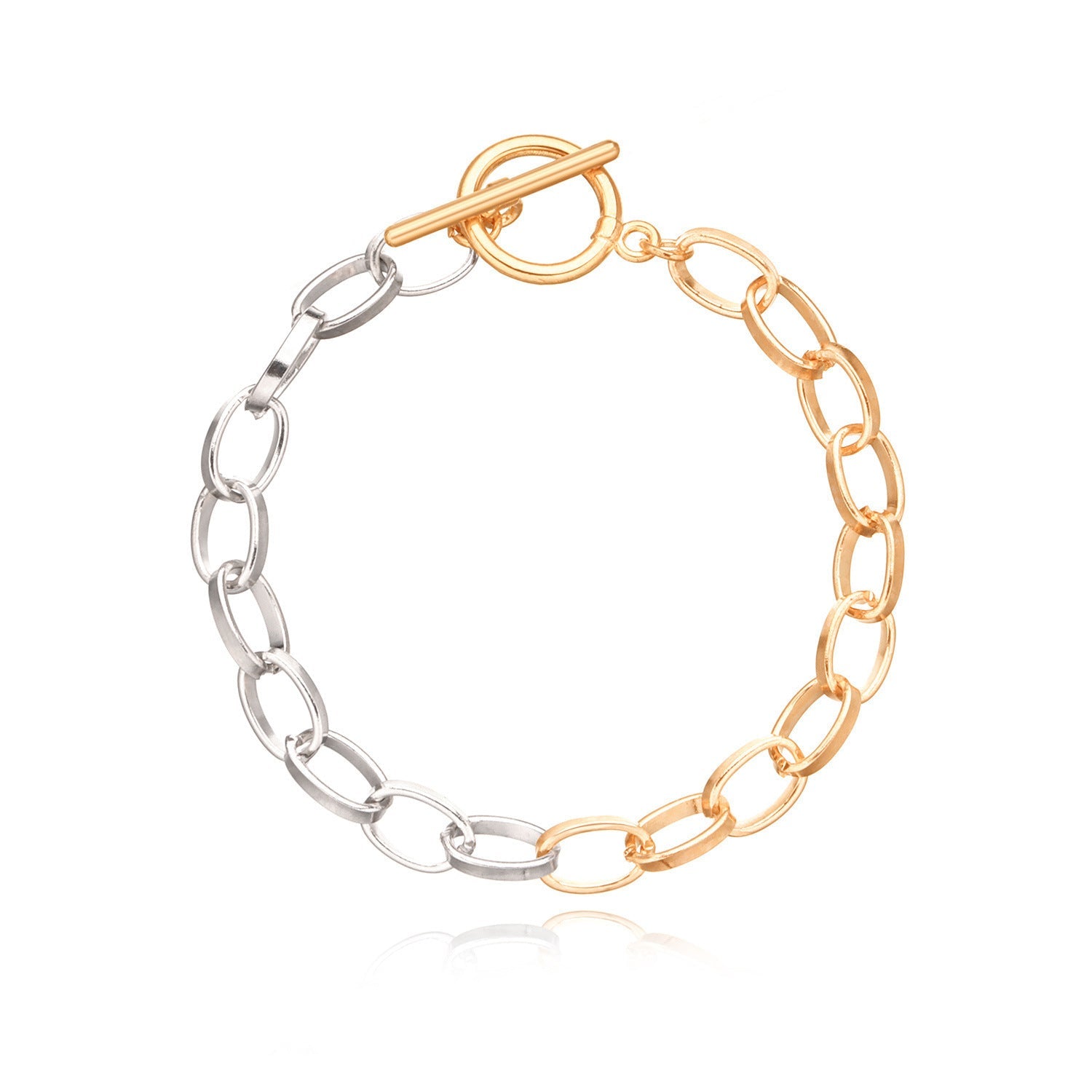 Two Tone OT Clasp Bracelet