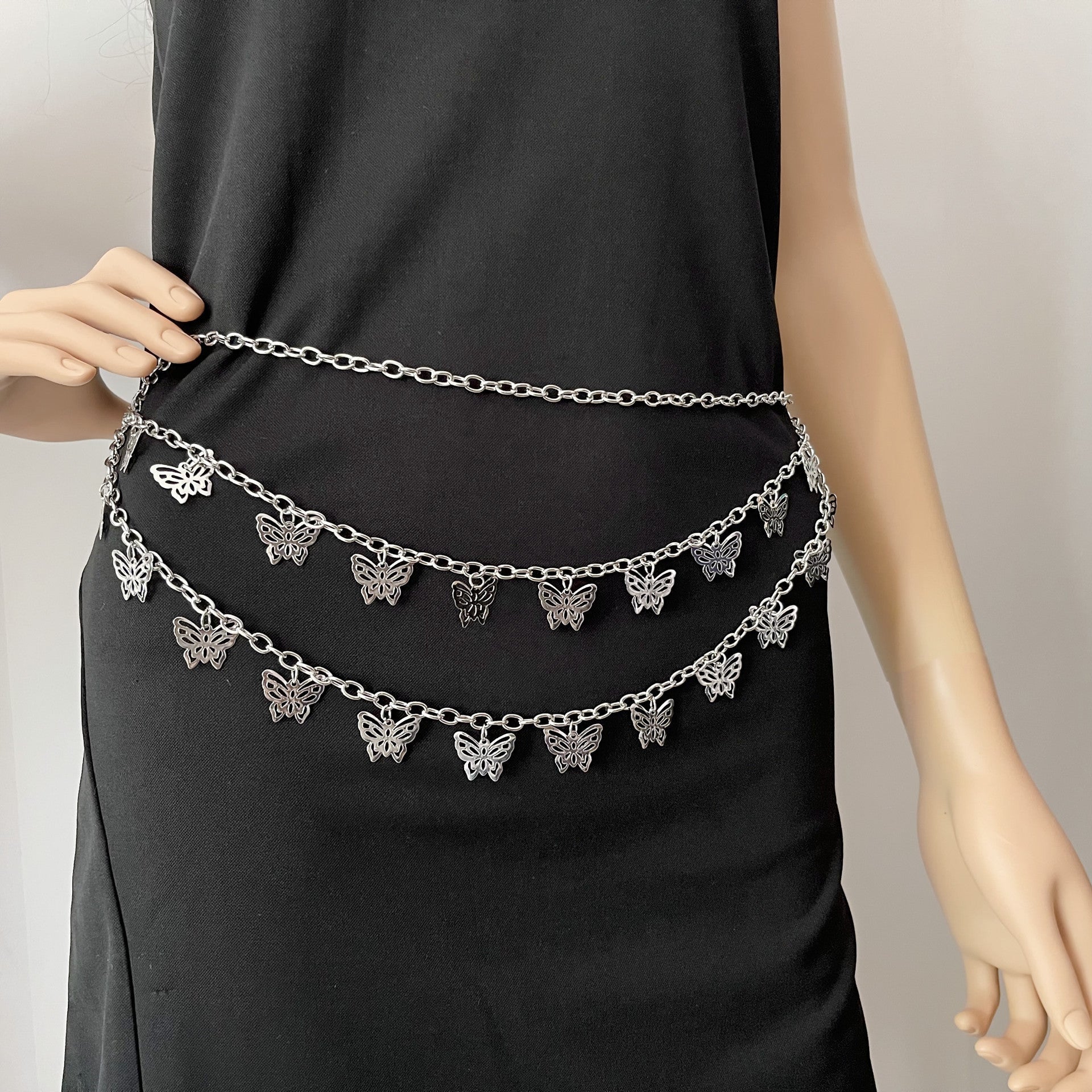 Retro Fashion Butterfly Pendant Multi-layer Trouser Chain