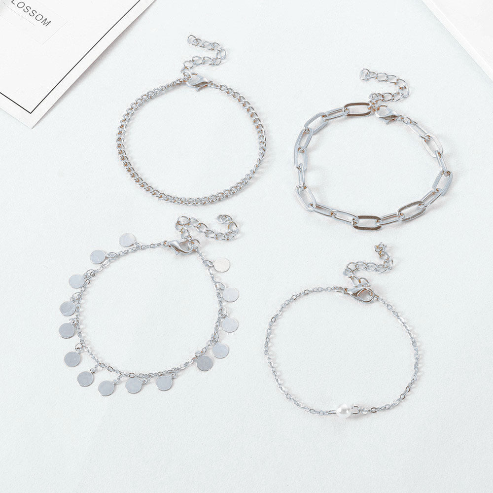 Disc Beaded Layer Bracelet