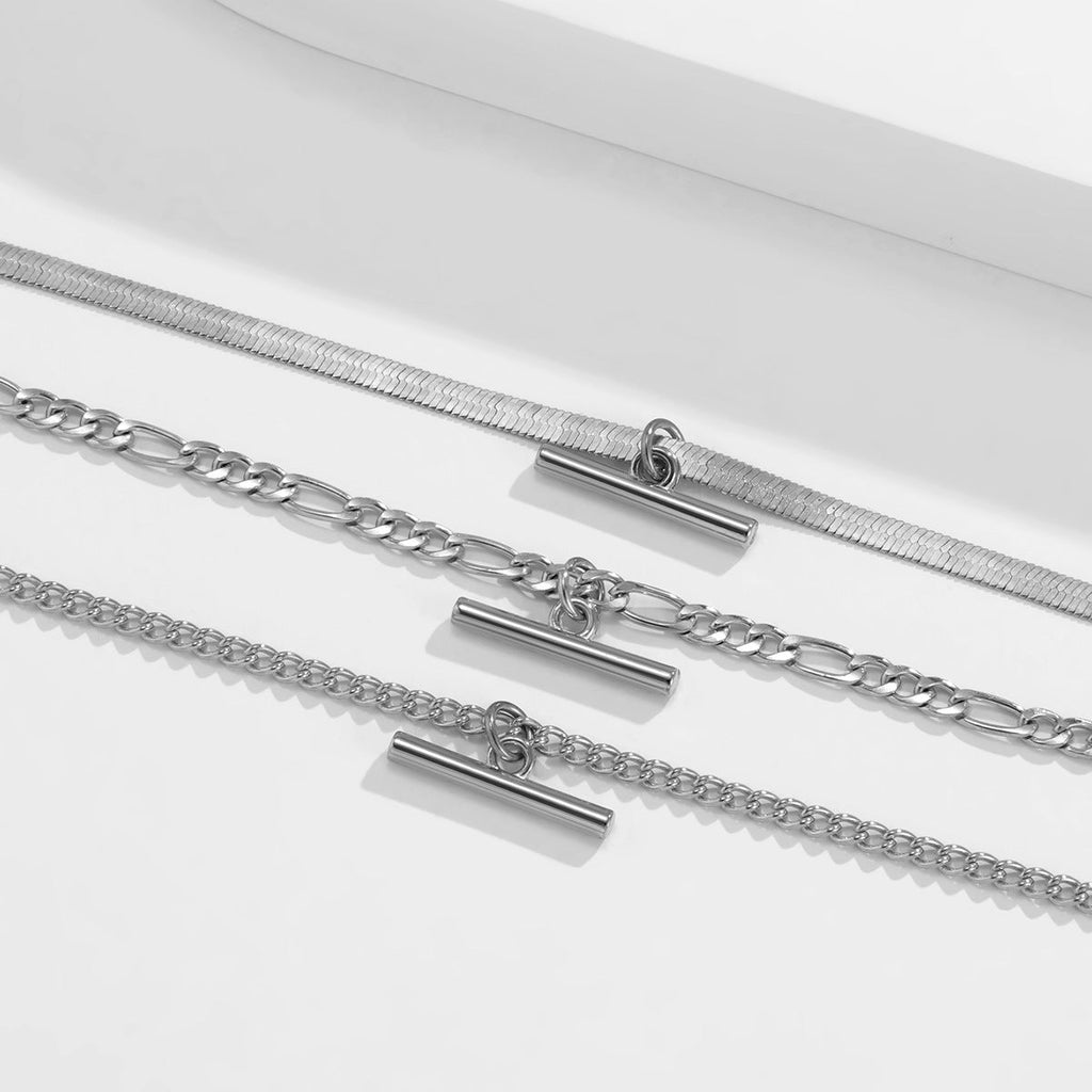 T Bar Necklace Multilayer Simple Layered Necklace