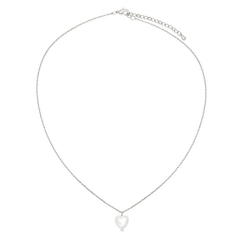 Heart Pearl Necklace