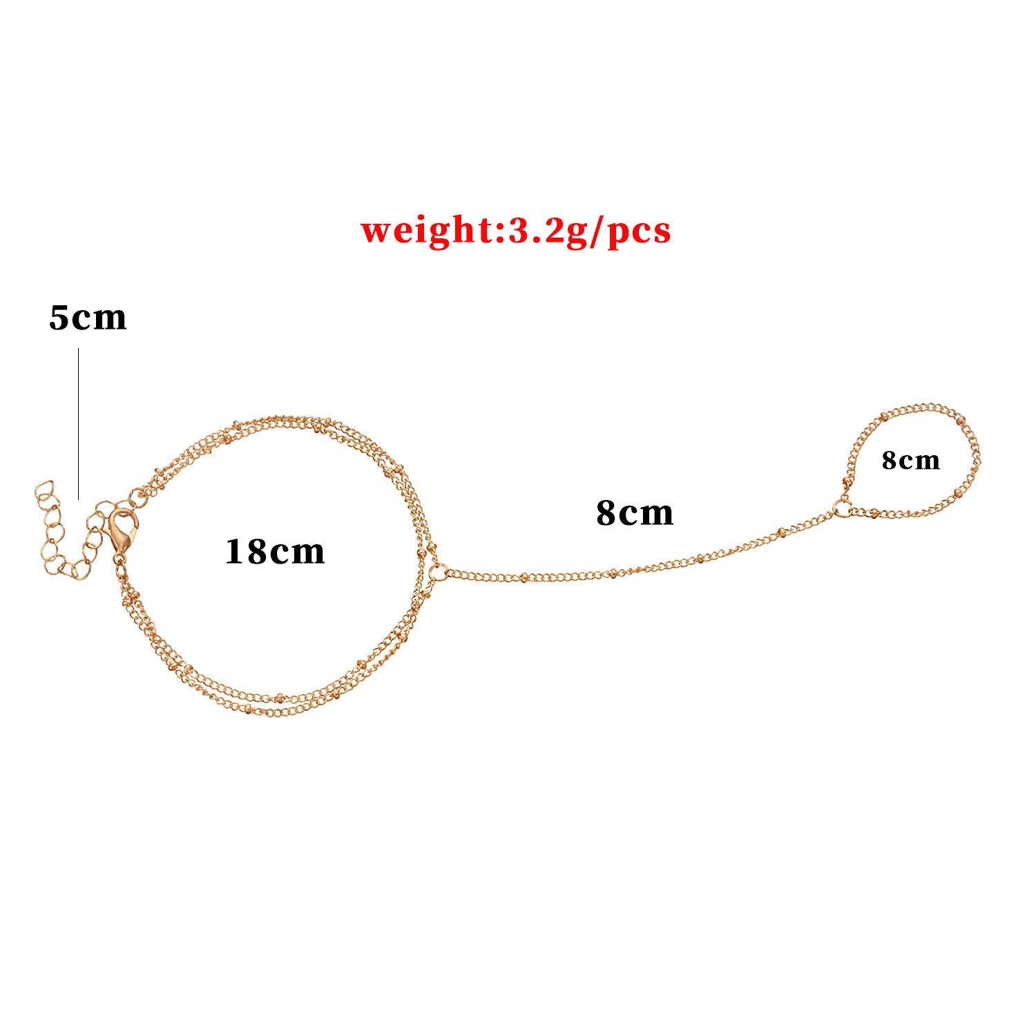 Bohemia Punk Link Bead Chain Bracelets