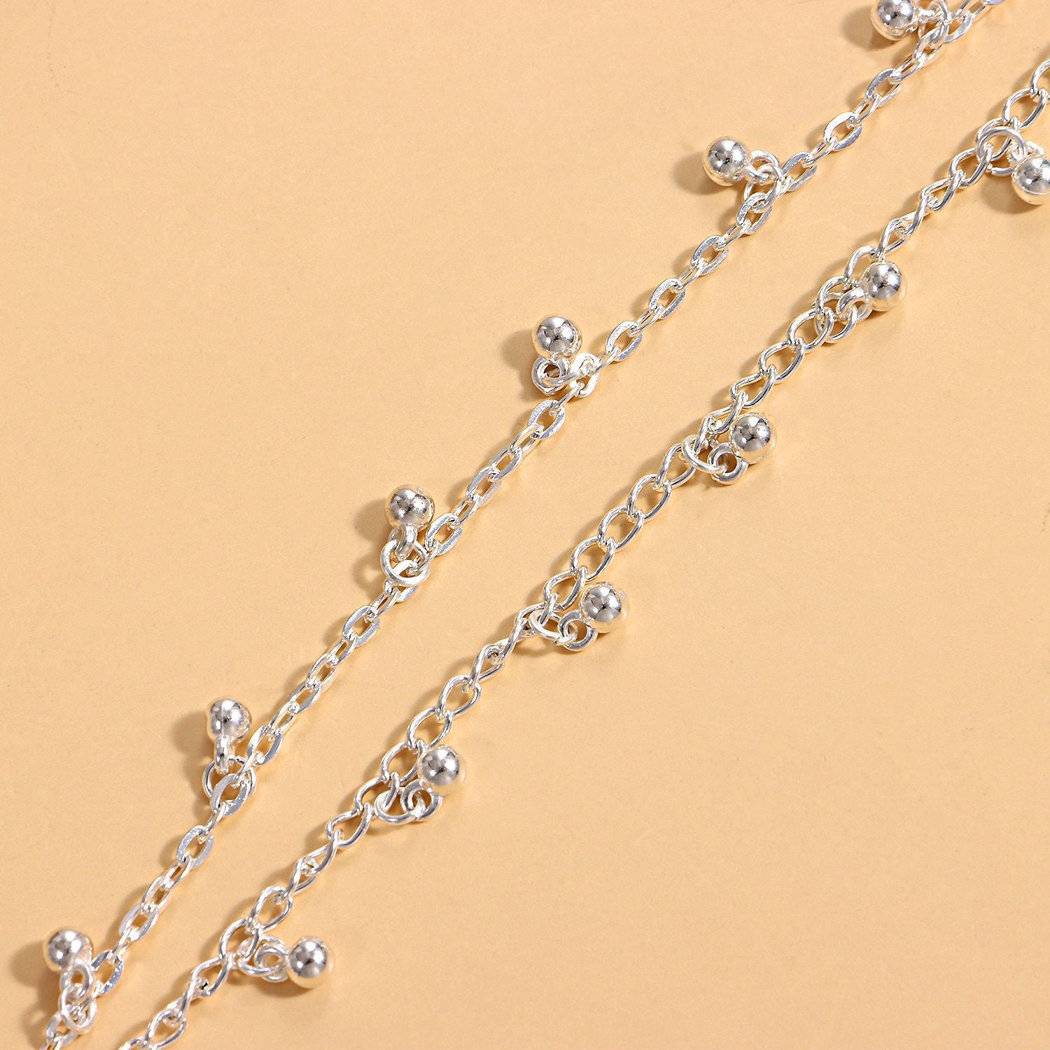 Ball Bead Chain Foot Bracelet