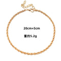 Rope Chain Anklet Women Beach Jewelry